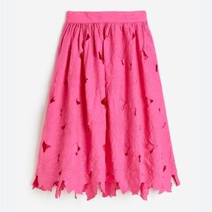 H&M Embroidered Cotton Skirt